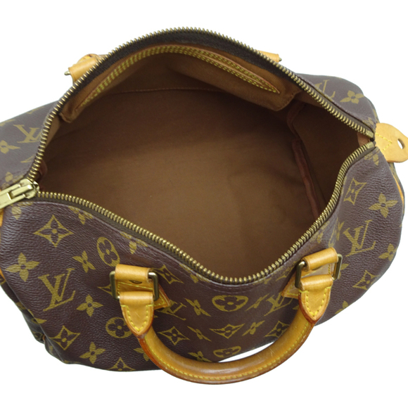 Louis Vuitton Speedy 30 Women's Boston Bag M41526 (Discontinued) Monogram Brown - Picture 6 of 10